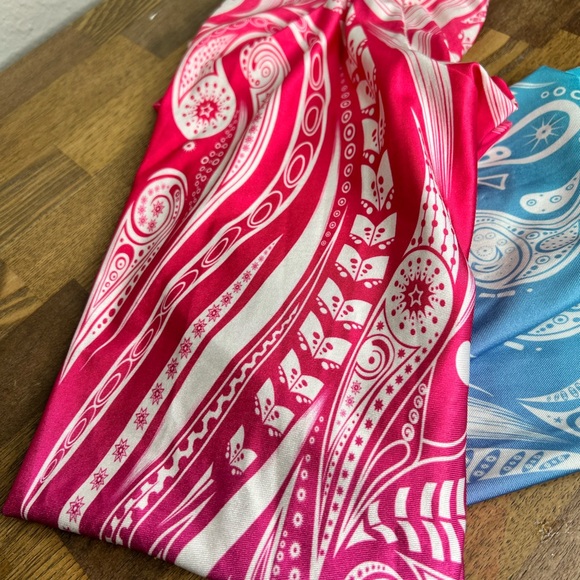 Pink purple blue and white psychedelic festival leggings - Picture 1 of 7